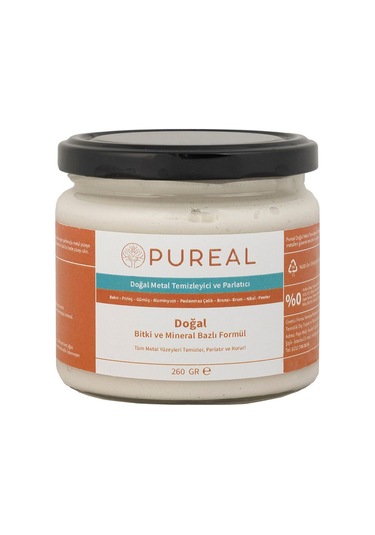 Pureal Doğal Metal Temizleyici Ve Parlatıcı 255 G Tekli