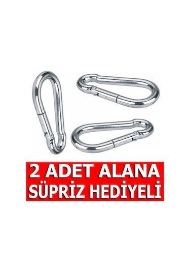 Galvanizli Karabina Hamak Salıncak Askısı Çelik Kanca