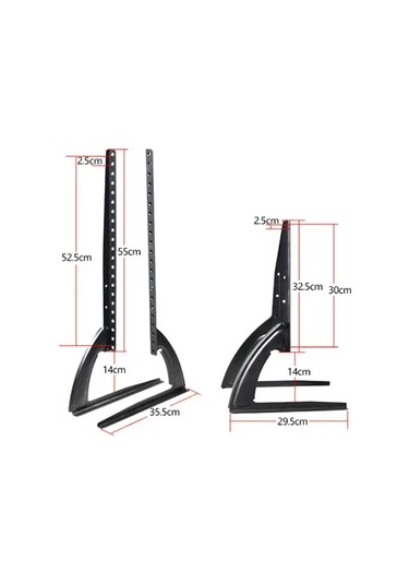Techtic Tv Stand Masaüstü Stand 32-75inç Sabit Tv Yükseltme Lcd
