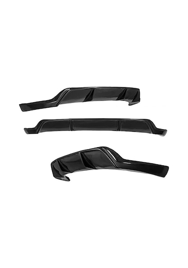 Seat Leon Mk4 Arka Ek Difüzör Siyah Plastik 2020 Ve Üzeri Arka-difizör-bodykit-ek-karlık