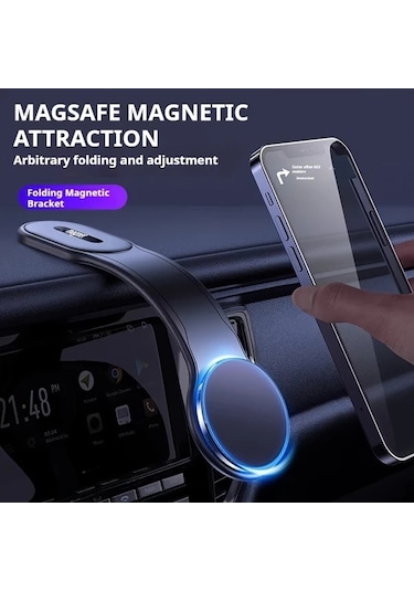 Honeybeeshop Araç Manyetik Telefon Tutucu Süper Güçlü Mıknatıslı Abs Esnek Oval Şekil Tüm Araçlar İçin Su Geçirmez Ayarlanabilir