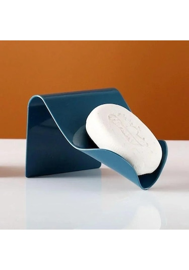 Beyaz Duvara Monte Sabunluk Saklama Kutusu Kendinden Drenaj Bulaşık Yapışkan Banyo Duş