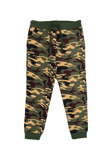 Erkek Çocuk Kamuflaj Desenli Eşofman Takımı Çok Renkli