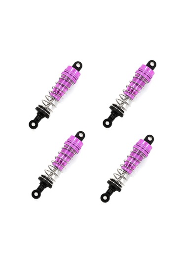 Suofeng 1/14 Wltoys 144001 İçin Metal Tekerlek Amortisörü - Mor Renk, 4 Adet, Alüminyum Alaşımlı 61-74cm