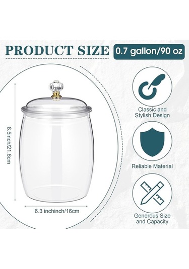 Besthome1 Plastik Şeker Ve Bisküvi Saklama Kutusu Seti - Yemekhane Depolama Gereci Diğer