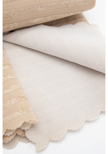 Kaymaz Taban Süngerli Kadife Koltuk - Çekyat Örtüsü 170x210 - Viz Vizon