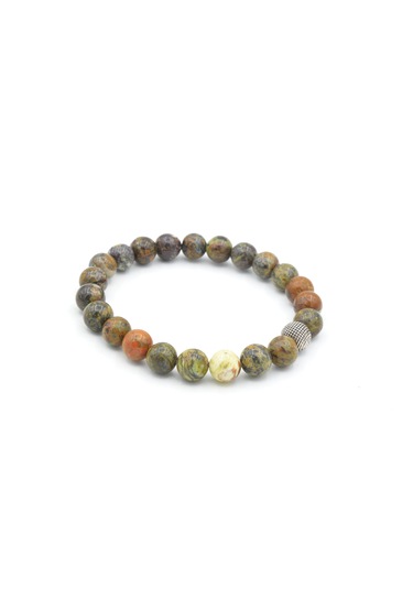 Hakiki Doğal Yeşil Opal Taşı Bileklik 8 Mm Yeşil