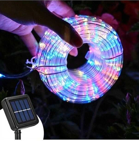 Trendooze Güneş Enerjili 8 Modlu 866 İnç Led Şerit Işık Bahçe Partisi