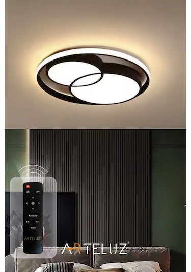 Arteluz Modern Çift Yuvarlak Led Avize