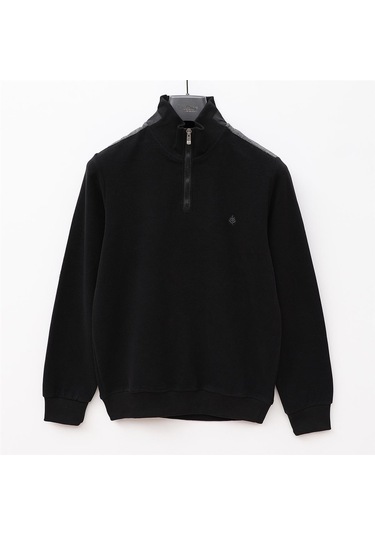 Dio Rise Erkek Uzun Kol İnce Sweatshirt - Pps-4205 - Siyah Siyah