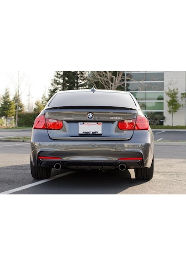 Bmw F30 Uyumlu Yedek Parça M Performance Difüzör Mat Siyah
