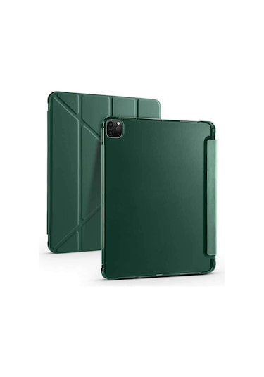 More TR Apple Uyumlu iPad Pro 12.9 2021 (5.Nesil) Kılıf Zore Tri Foldin
