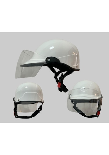 Jokey Kask Camlı Standart Beden Beyaz