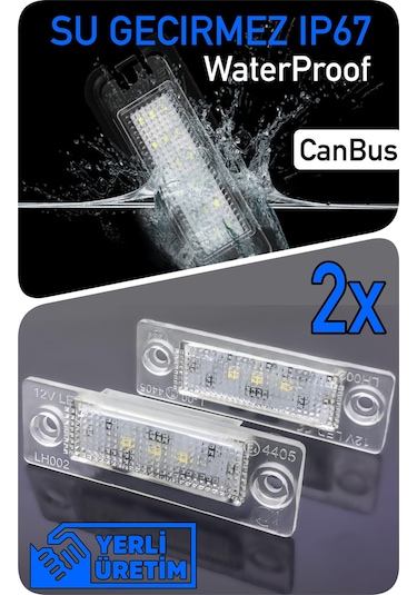 Volkswagen Vw Caddy 2004-2020 Canbus Led Plaka Aydınlatma Ledi Lambası