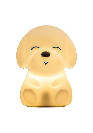 Neevoyu Usb Şarjlı Silikon Köpek Figürlü Renk Değiştiren Led Gece Lambası - Dokunarak Aç/kapat, Valentin Hediyesi, Ambiyans Işığ Çok Renkli