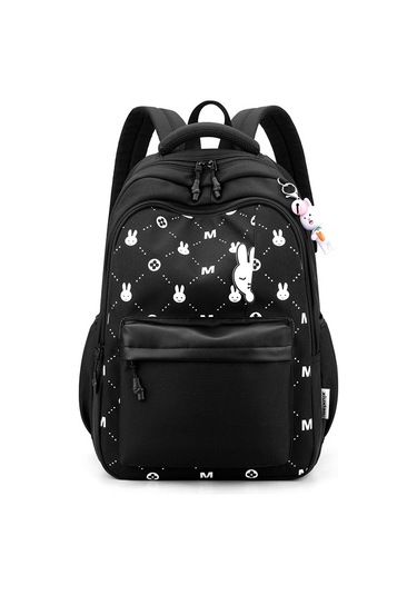 Gençler İçin Şık Ve Konforlu Okul Çantası, Ergonomik Sırt Askılı Gündelik Kullanıma Uygun Modeller Siyah