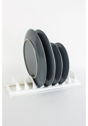 İronika Bulaşıklık 8 Li Tezgah Üstü Tabak Kurutmalık Antrasit Antrasit