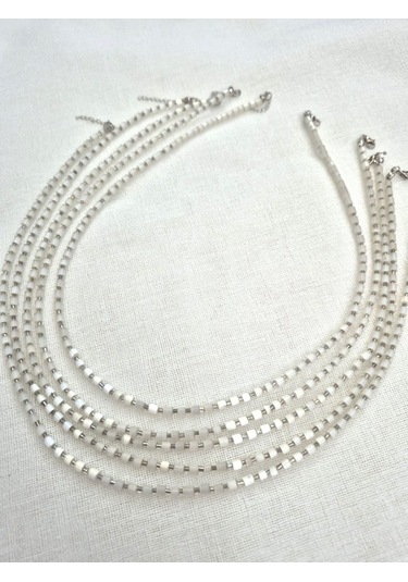 Sedef Boru Kesme Boncuk Bayan Kolye