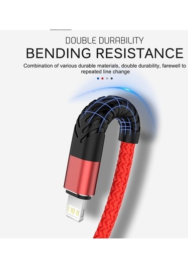 Prestigegoods 3a Hızlı Şarj Usb Kablosu İphone Uyumlu 13-11-6s-7-8 Plus İçin 3m Kısa Veri-şarj Telі