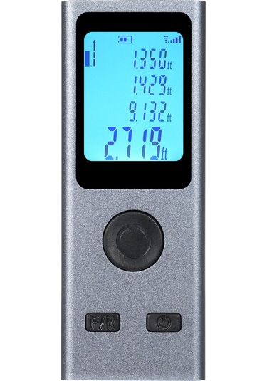 Lepmerk Mini 30m Dijital Akıllı Lazer Uzaklık Ölçer Koyu Gri