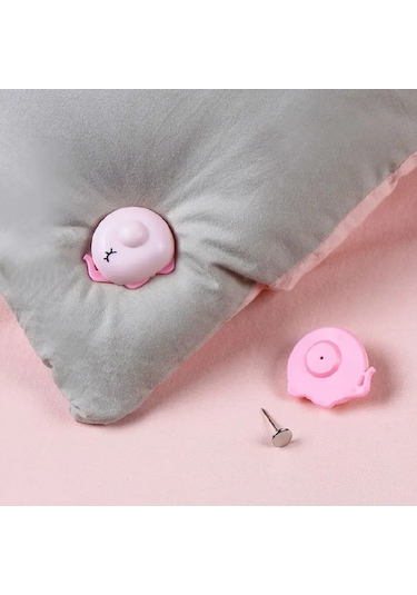 Mavi Fil-8 Adet/kaymaz Tutucu Yuvarlak Şekil Yorgan Klipleri Sabitleyici İğnesiz Kapak Tutucu Raptiye Yatak Çarşafı Battaniye Raptiye Klipleri