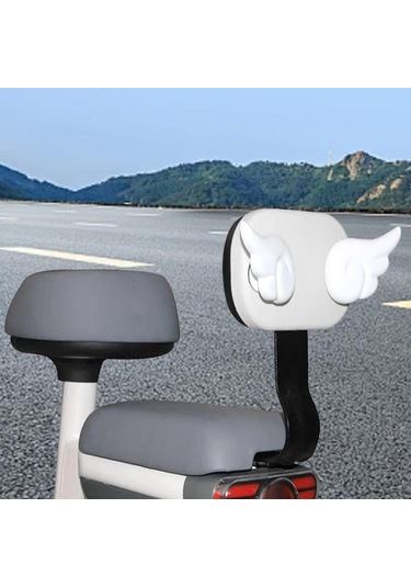 Suntek Jenerik Elektrikli Bisiklet Arka Sırtlık Desteği Beyaz Beyaz