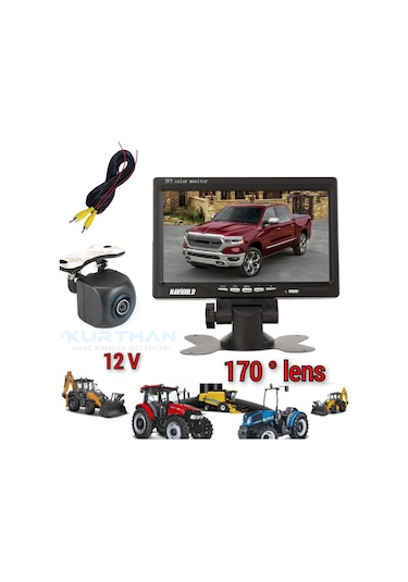 7 İNÇ MONİTÖR + 170 ' GENİŞ AÇI KAMERA SETİ