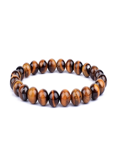 Doğal Kaplan Gözü, Obsidyen , Hematit Bileklik Çok Renkli