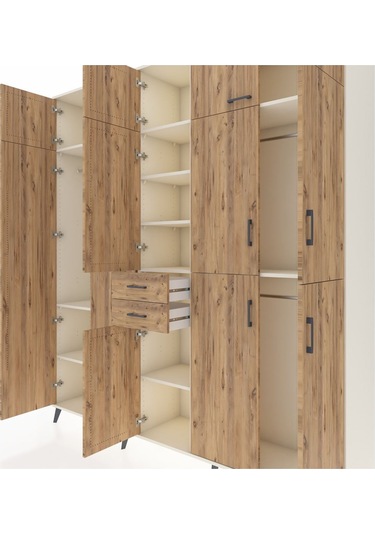 Hyperion Dolap 10 Raflı 2 Çekmeceli 3 Askılı 220x44x243 Aytaşı-çam/çam Atlas Çam/atlas Çam Hyperion Dolap 10 Raflı 2 Çekmeceli 3 Askılı 220x44x243 Aytaşı-çam/çam Atlas Çam/atlas Çam