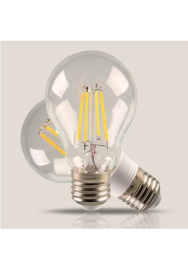 4 W 60 W Sarı Işık E27 Duylu Led Filament Ampul