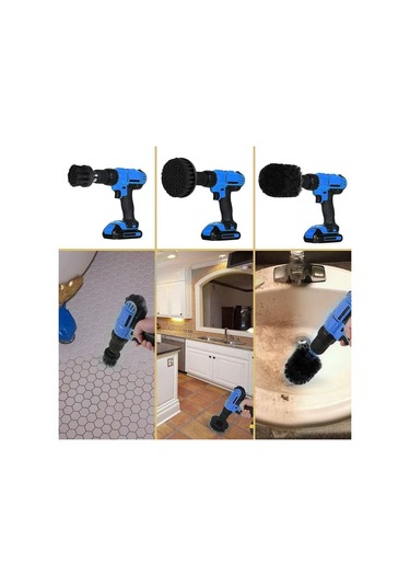 Fırça Aparatı Matkap Seti, 5 Parça, Fırça Fırçaları, Aparat Temizleme Fırçası