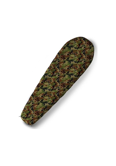 Husky Army -17 Derece Uyku Tulumu 85x220 Cm Kamuflaj Askeri Desenli Çok Renkli