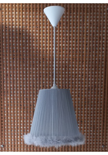 N-49 Gri Organze Yatak Odası Çocuk Ve Bebek Odası Avize Gri