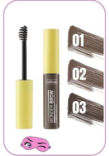 Callista Wonder Brow Eyebrow Mascara Kaş Maskarası - 02 Brown - Kahverengi