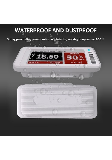 Sones 2.1 İnç E-mürekkep Ekranlı Bluetooth Akıllı Elektronik Etiketler Özel Metin/resim/qr Kodu/barkod Desteği Diğer