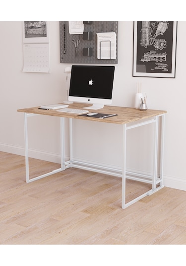 Fahrettin Küçük Worklife Katlanabilir Çalışma Masası Bilgisayar Masası Çizim Masası Work001  Beyaz71