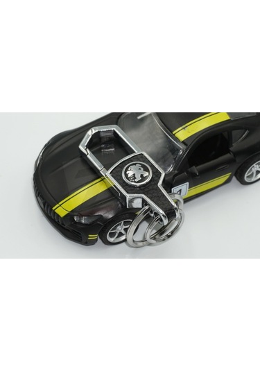 Peugeot Uyumlu Logo Amblem Deri Metal Stil Anahtarlık