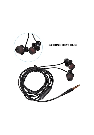 Hombey Beyaz X31 Kablolu Kulak İçi Kulaklık - Oyun Ve Karaoke İçin Mikrofonlu, 3.5mm Arayüzlü, İos/android Uyumlu, Konforlu Silikon Uyum