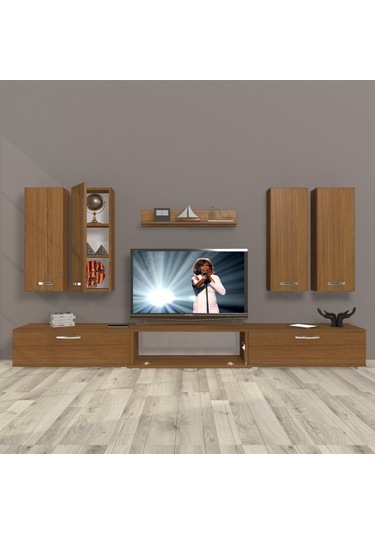 Decoraktiv Eko 8d Slm Tv Ünitesi Tv Sehpası Ceviz
