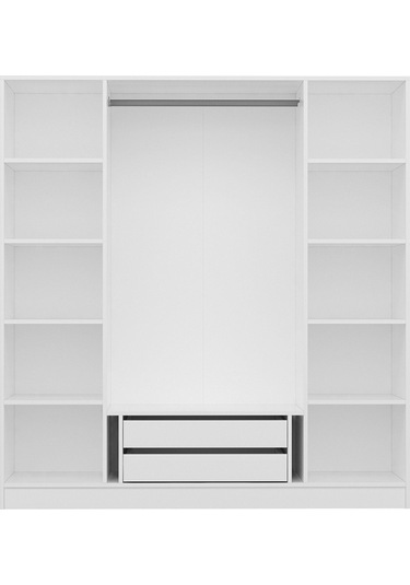 Kale Plus 4 Mebran Kapaklı 2ç Dolap Beyaz Mebran 190cm Beyaz