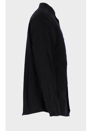 Erkek Hakim Yaka Regular Fit Jean Gömlek C 4553-087 Siyah