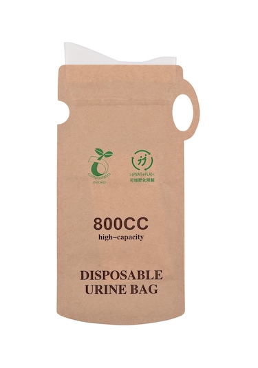 Geeksen 8 Adet Tek Kullandırımlık İdrar Torbası - Evrensel Kullanım - Araç, Kamp, Acil Durumlar - 27x13.2cm - Kağıt Malzeme Çok Renkli