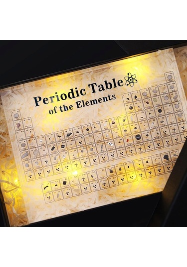 Monyee Akrilik Elementler Periyodik Tablosu: Ev Dekorasyonu, Öğretim Aracı Ve Bilim Severlere Hediye Şeffaf Siyah, Büyük Boy, 20x12.5cm