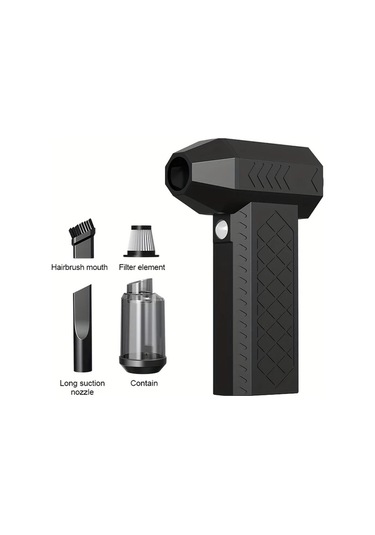 Fochsia Black El Portatif Şarjlı Mini El Fanı Taşınabilir Bilgisayar Klavye Toz Temizleme Araç İçi Kar Küreme