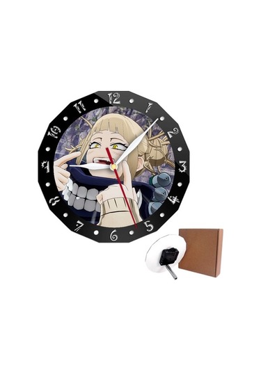 Primepickings Modern Minimalist My Hero Academia Yaratıcı Duvar Saati, Parlak Renkler İle Masa Saati Süs Ve Hediye İçi A