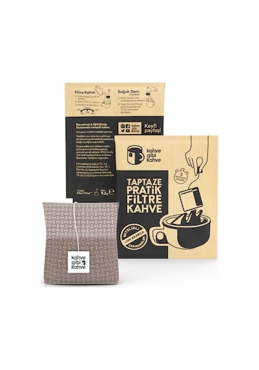 Kahvegibikahve Klasik Pratik Filtre Kahve 10'lu