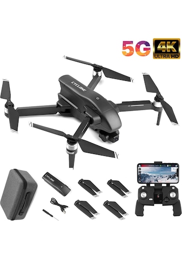 Cyclone 30DK Uçuş 4K 5g Wifi Gps Drone Çift Eksen Gimbal Kamera Fırçasız Motor Katlanabilir Taşıma Çantalı