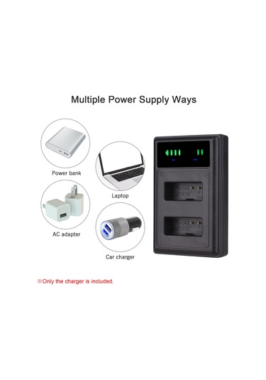 Yifomall Canon Lp-e12 İçin 2 Adet 1250mah Pil + Usb-c/micro Usb Çift Kanal Şarj Cihazı - Led Ekranlı, Eos M/m50/m100/sl1 Ve Diğer Modeller İçin