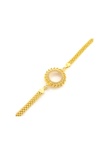 Çeyrek Altın Çerçeve Bileklik Çelik Altın Kaplama Güneş Model Blk Altın