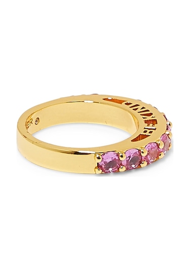Be Kind Band Ring, Renkli Kristalli Yüzük Pembe
